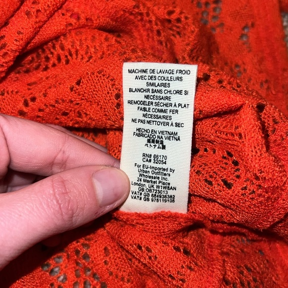 NWT Free People Not Cold In This Top In Red Size XS OVERSIZED - Picture 8 of 11